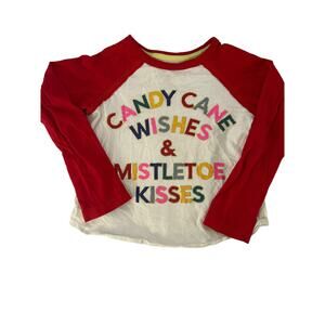 Peek Candy Cane Mistletoe Shirt 2t